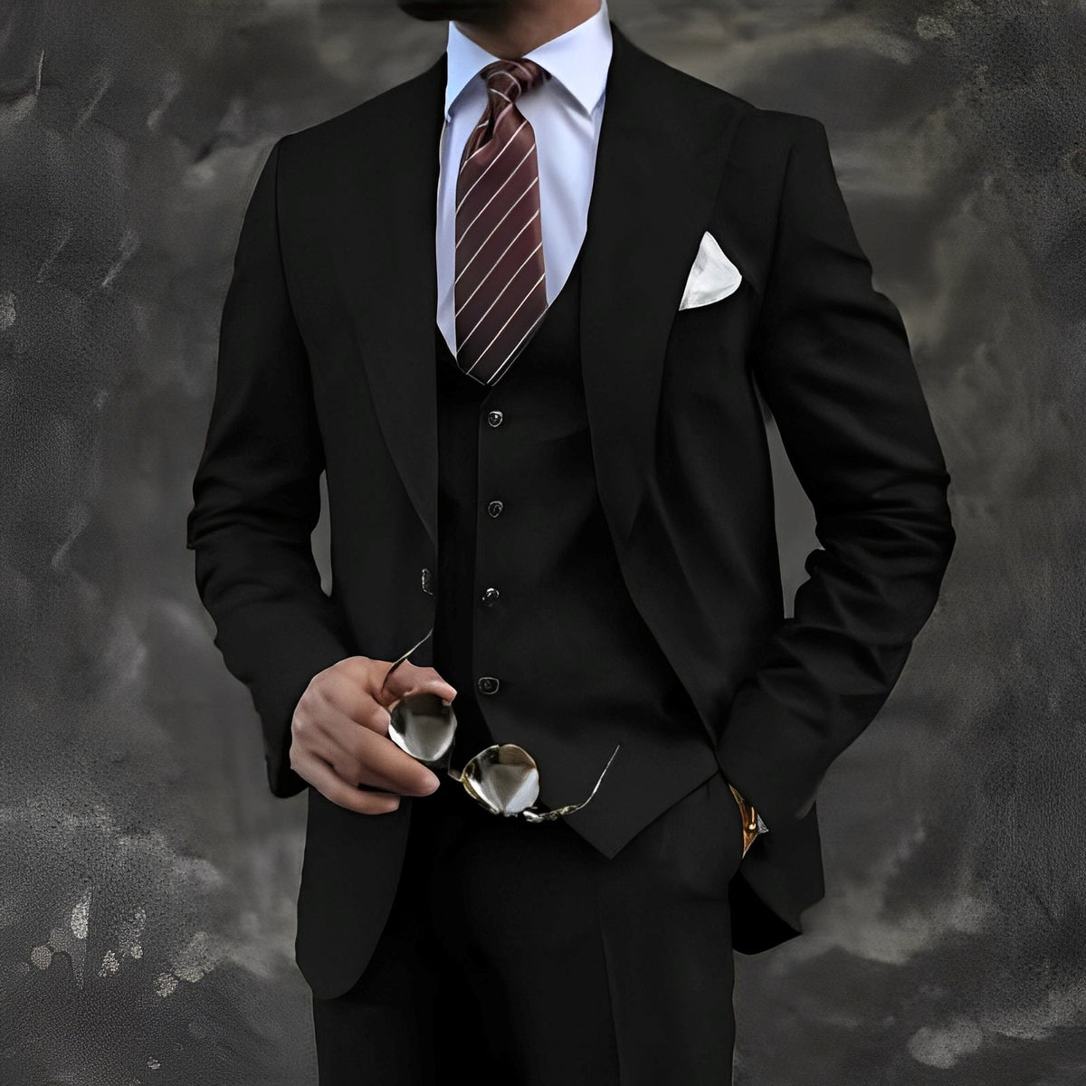 Elwyn - Elegantes dreiteiliges Anzug-Set