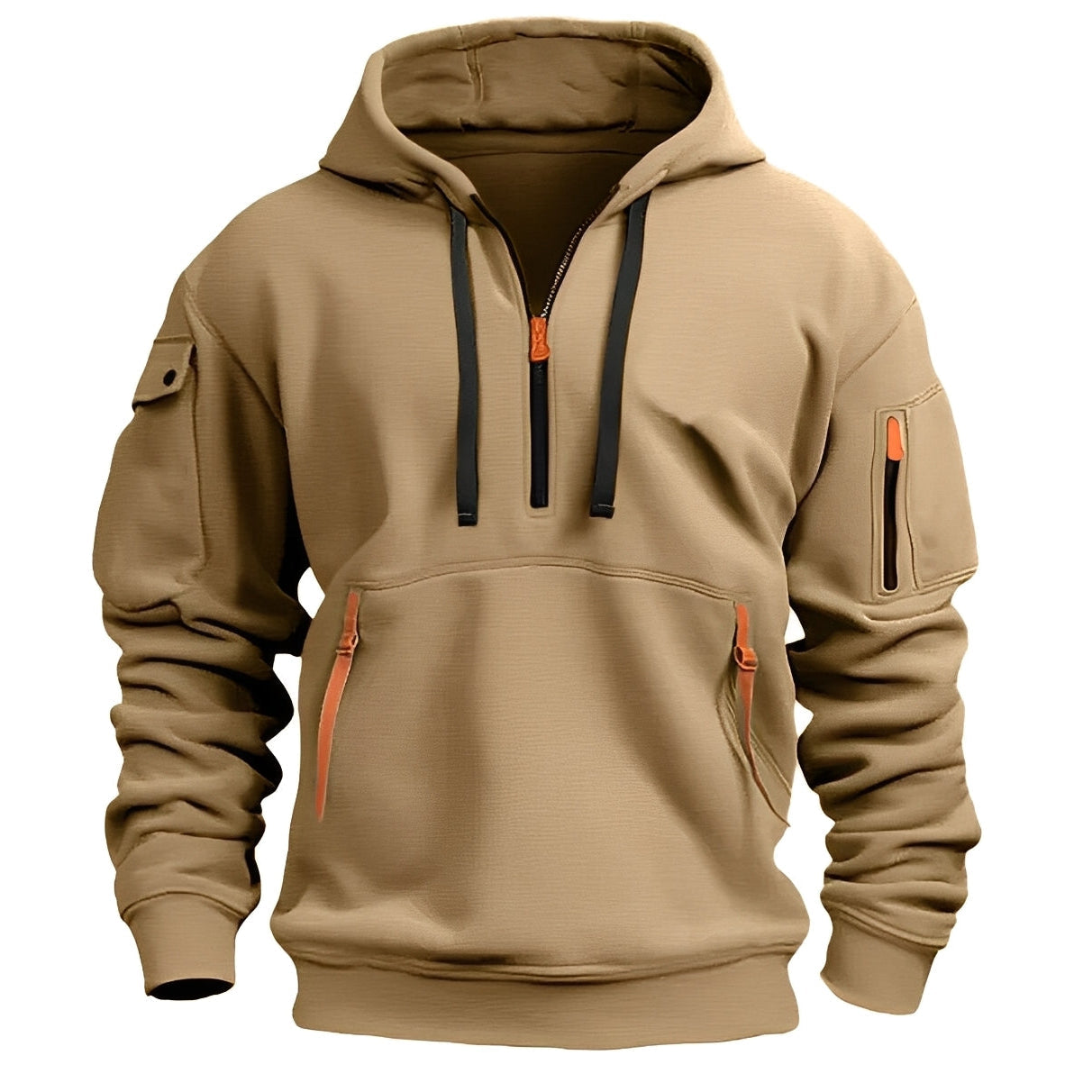 Burton - Eleganter Hoodie mit halbem Reißverschluss