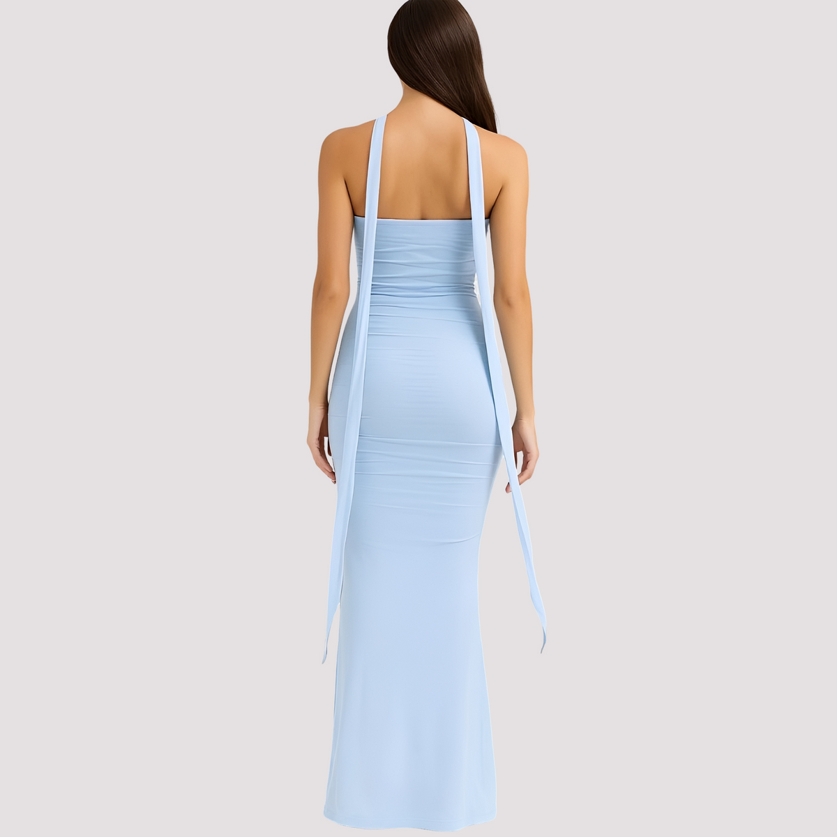 Antonia - Elegantes Choker-Kleid in schmaler Passform