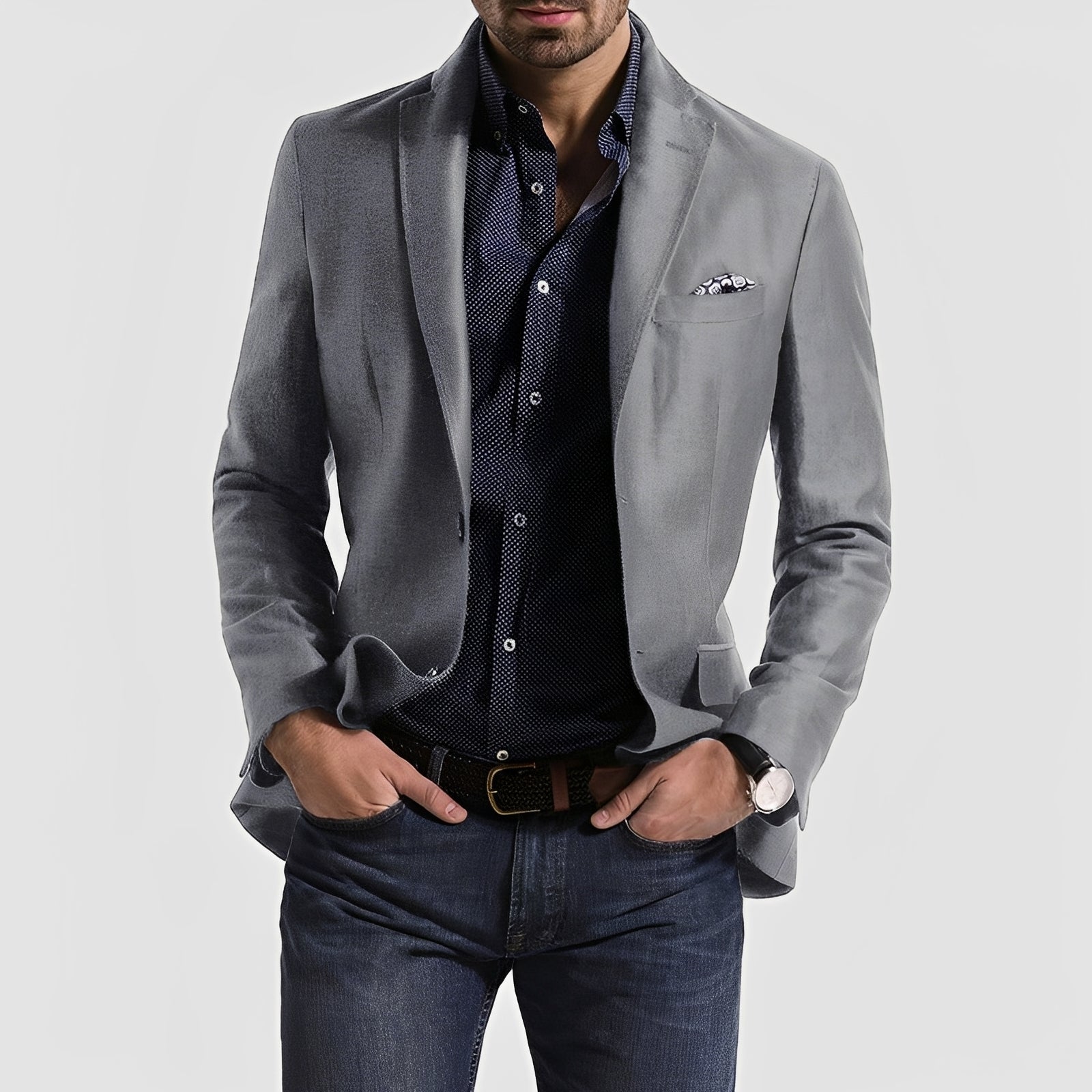 George - Elegant geschnittener Herrenblazer mit Zweiknopfdetail