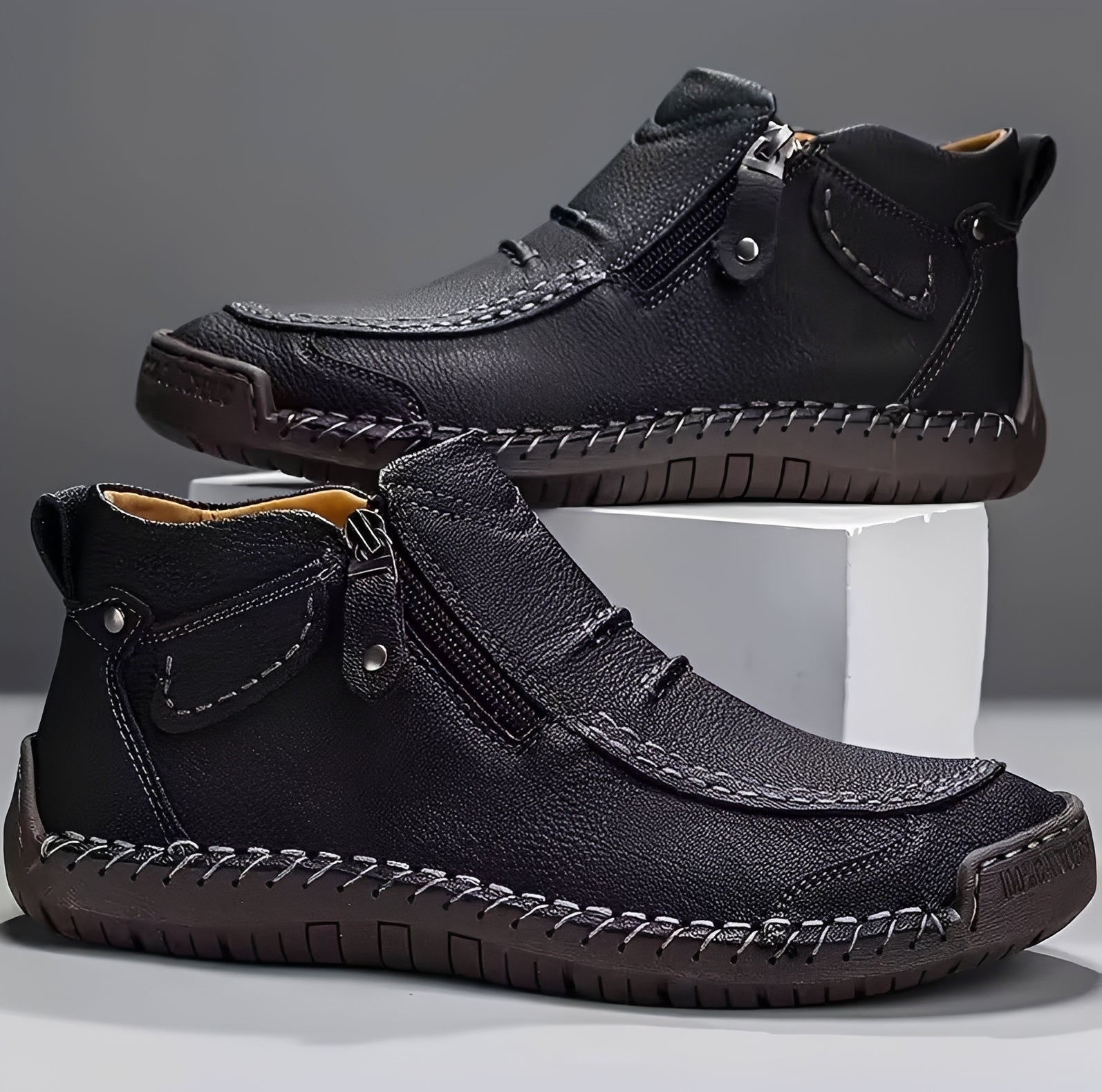 David - Stilvolle Stiefel mit Reißverschluss