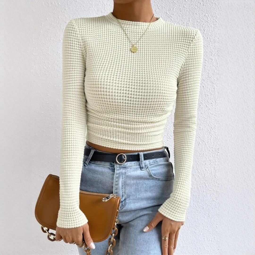 Tessa - Eleganter figurbetonter Pullover