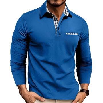 Rupert - Langärmeliges Herren-Poloshirt, leicht