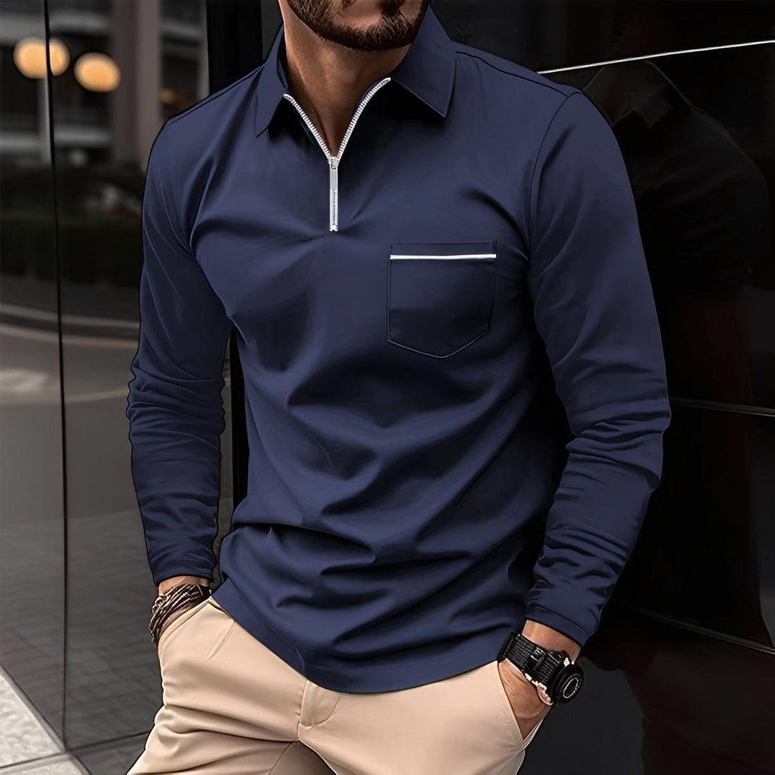 Bernard - Bequemes Langarmshirt
