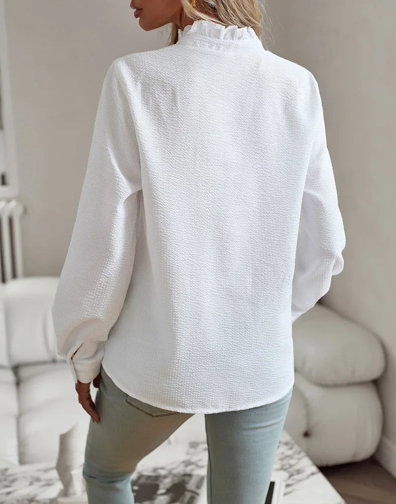 Alva Bluse - Elegante Damenbluse mit Rüschen