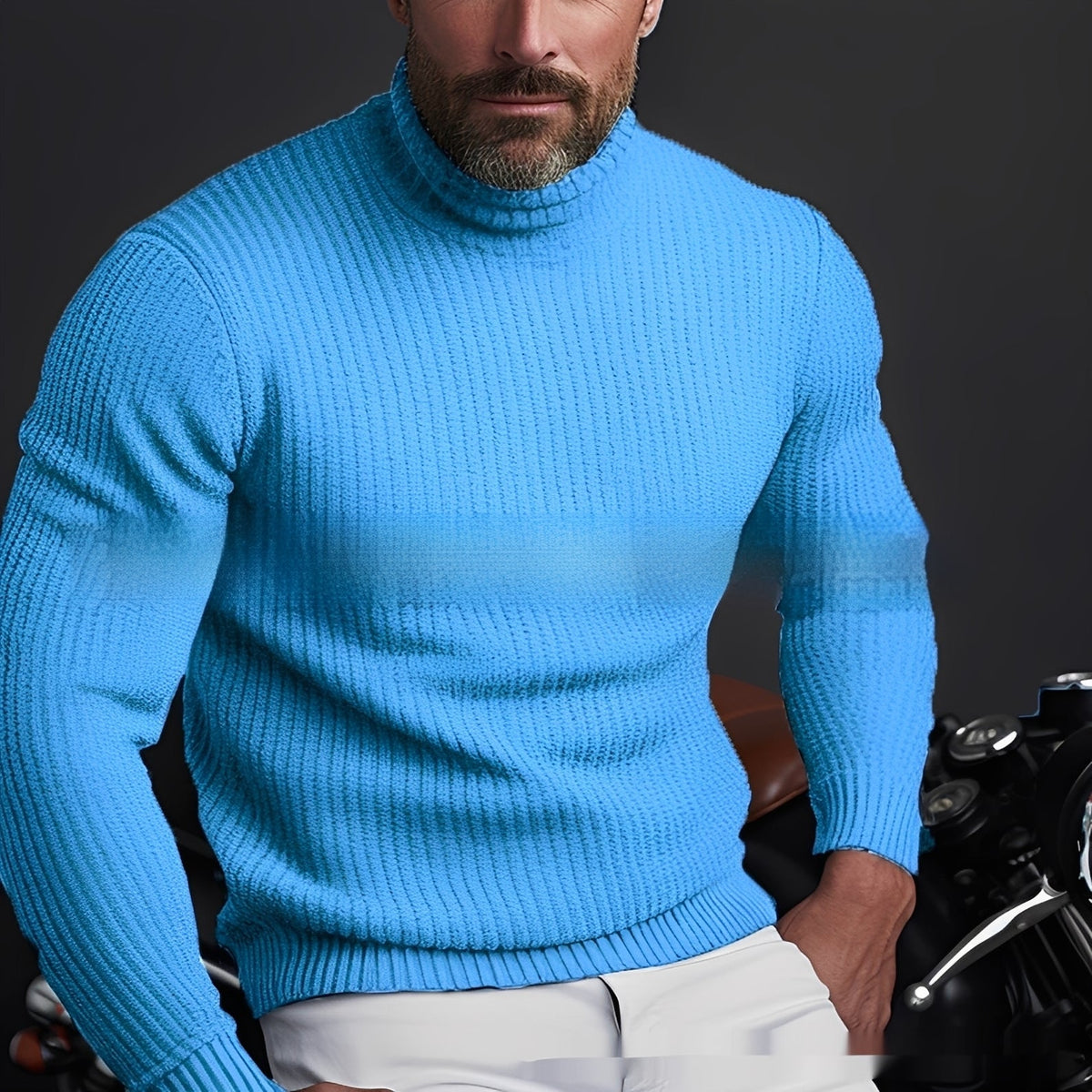Richard - Komfortabler, warmer Herrenrollkragenpullover