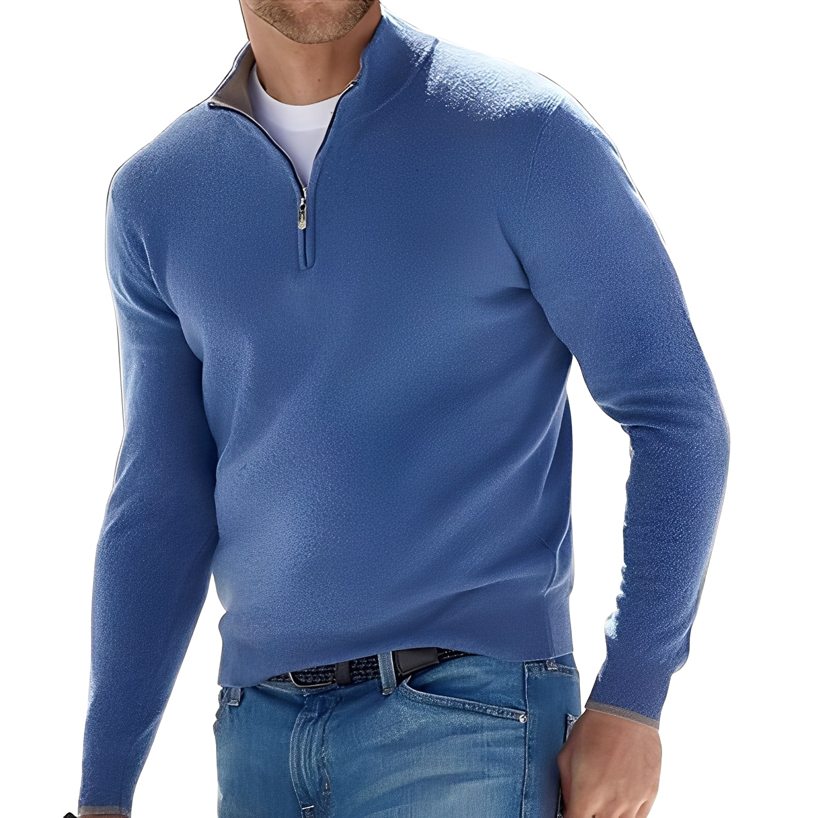 Ralph - Komfortabler Herrenpullover mit Reißverschluss