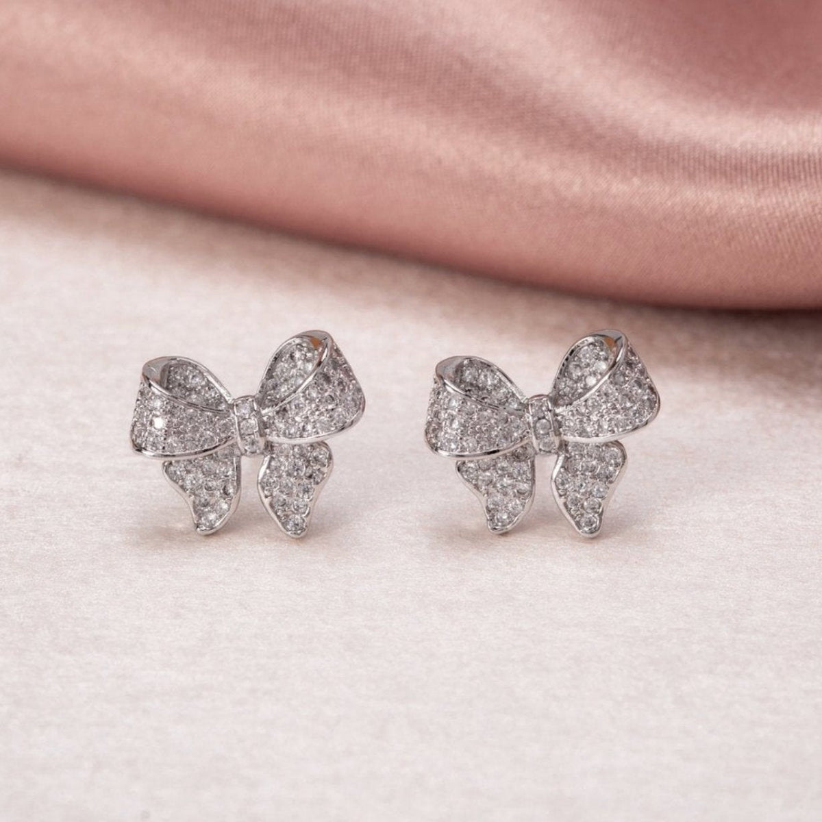 Minerva - Sterling Silber Schleifenohrringe