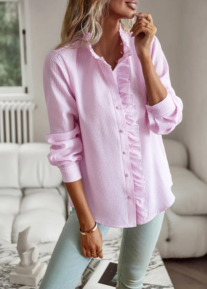 Alva Bluse - Elegante Damenbluse mit Rüschen