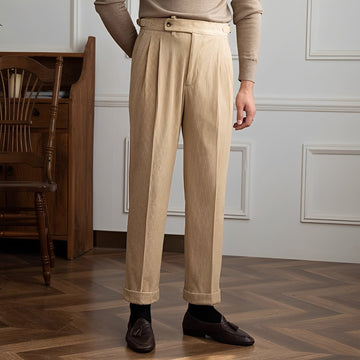 Rafael - Hoch taillierte Cord-Hosen