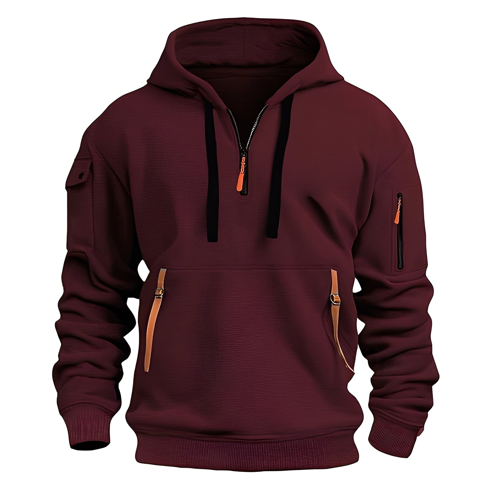 Burton - Eleganter Hoodie mit halbem Reißverschluss