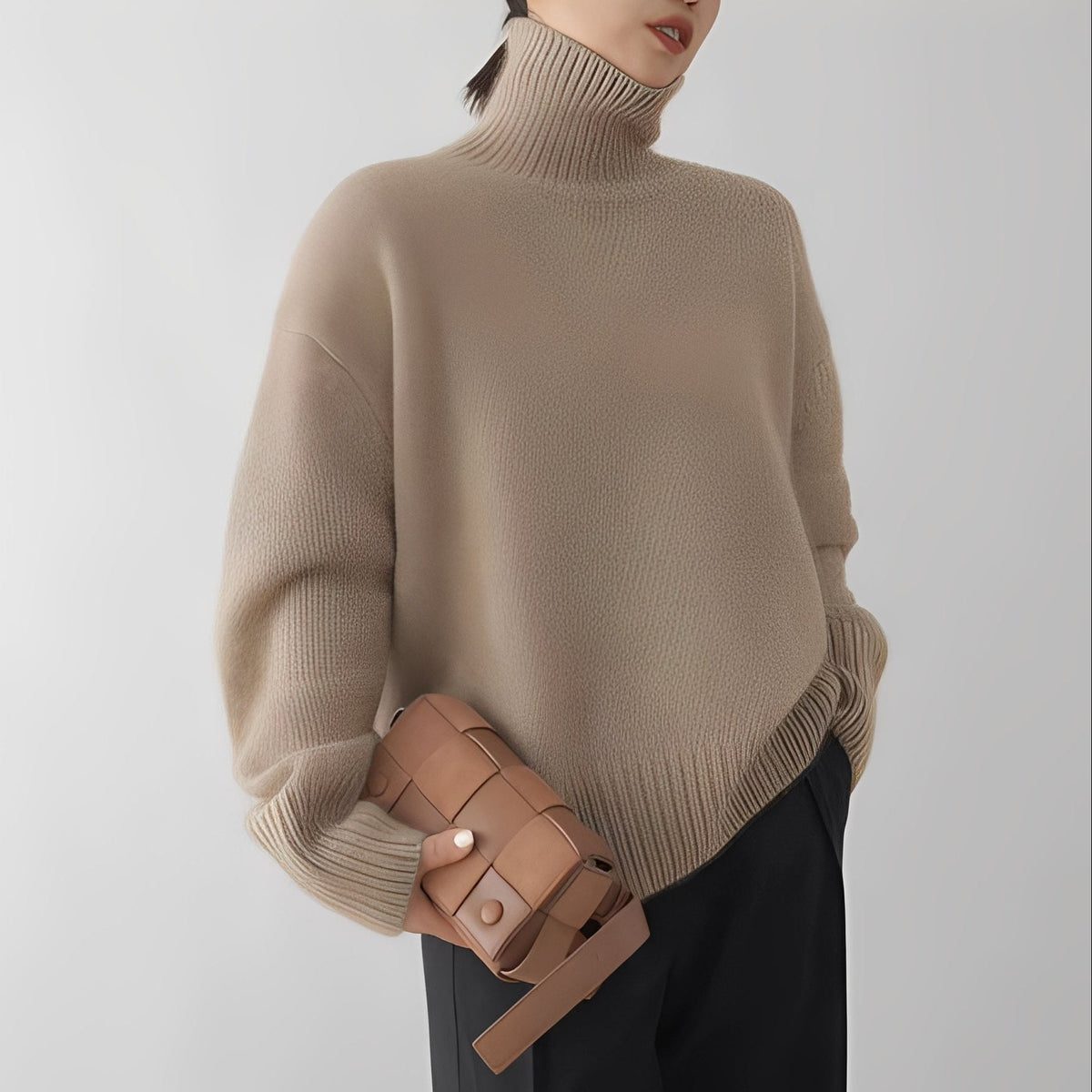 Clementine - Damenpullover mit gemütlichem Rollkragen