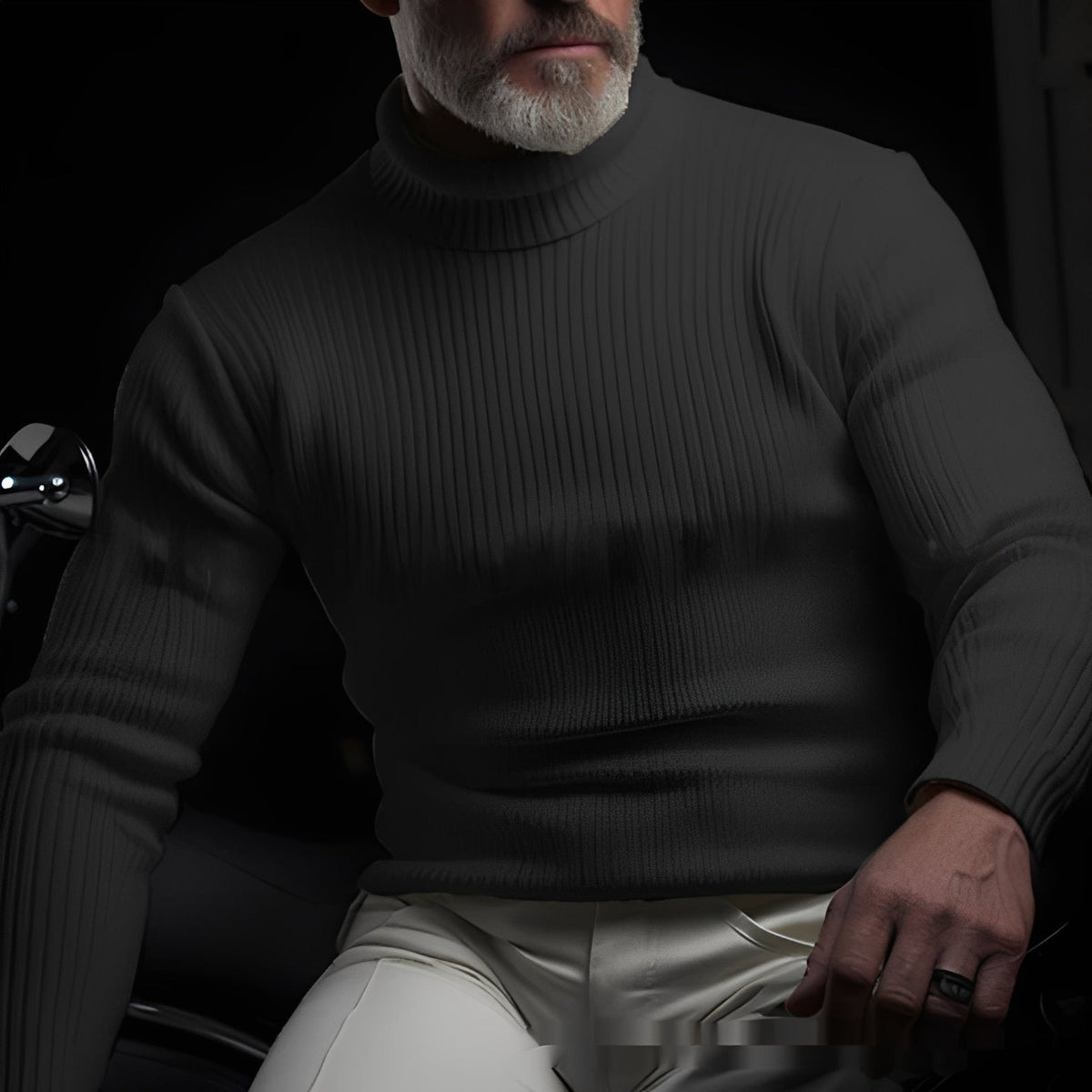 Richard - Komfortabler, warmer Herrenrollkragenpullover