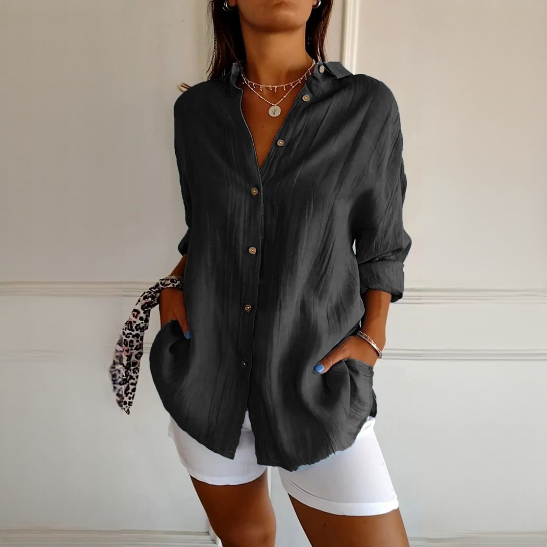 Xaelle - Modische Bluse mit Knöpfen