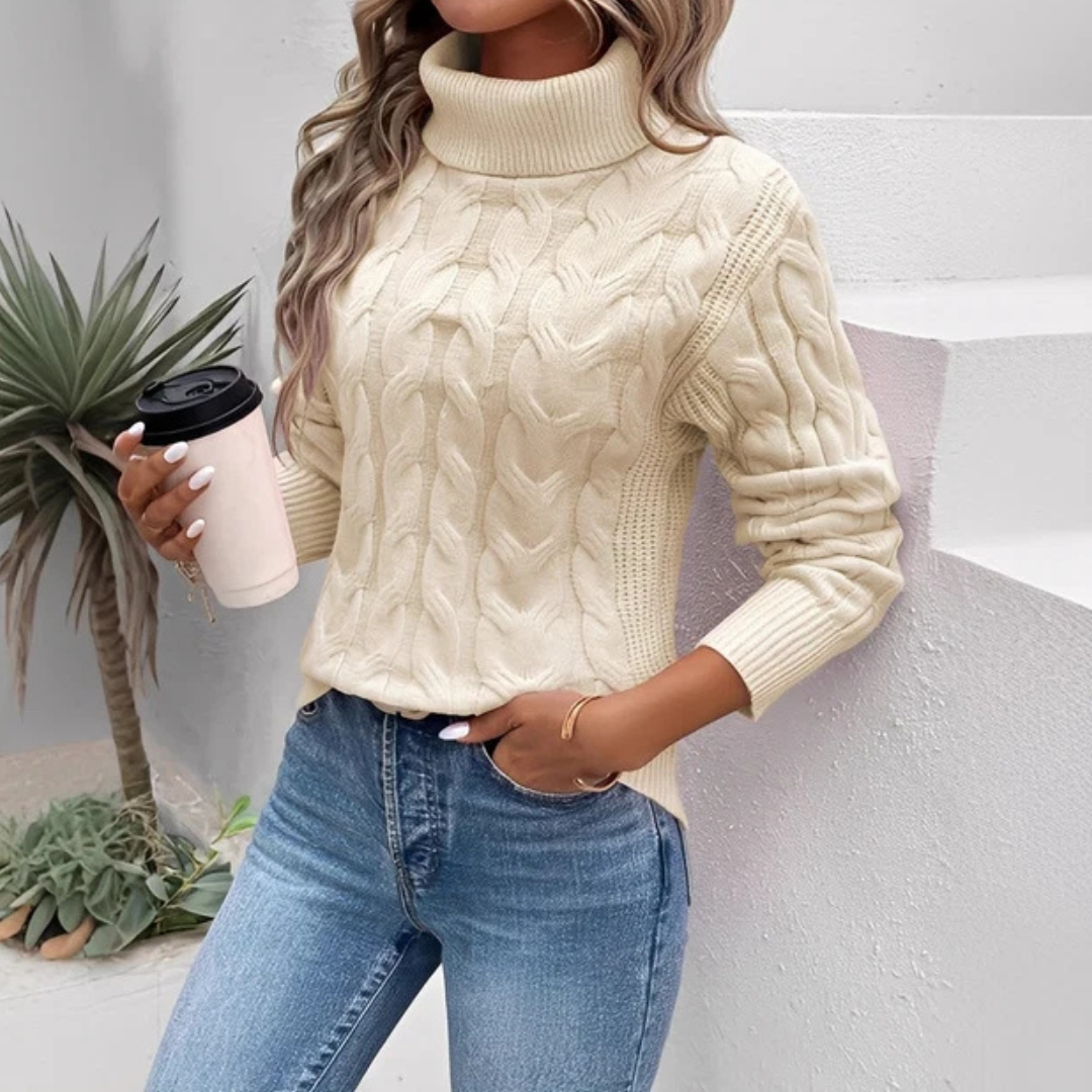 Amélie - Bequemer Pullover mit Rollkragen
