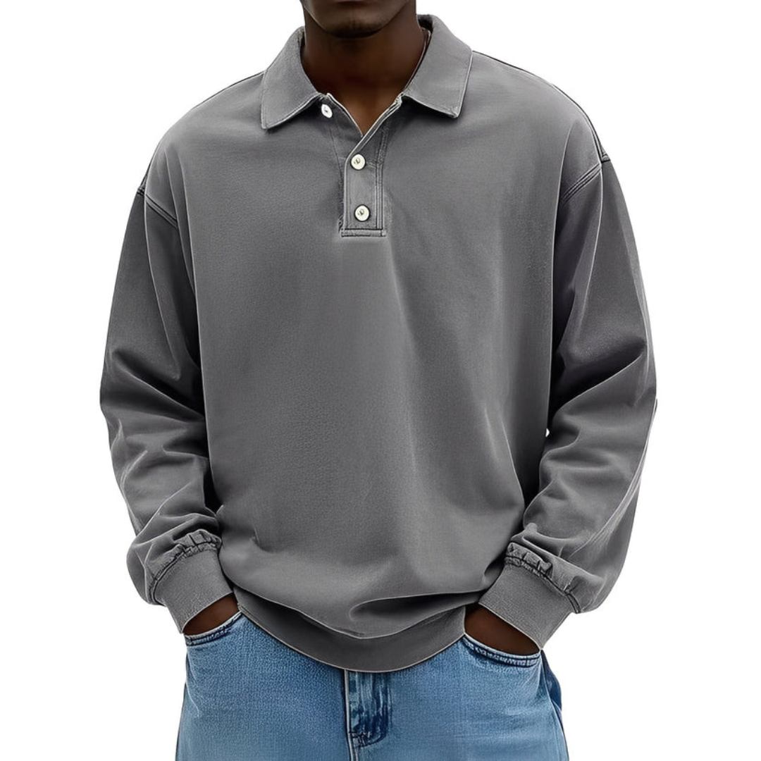 Clayton - Aktuelles Langarm-Poloshirt-Design