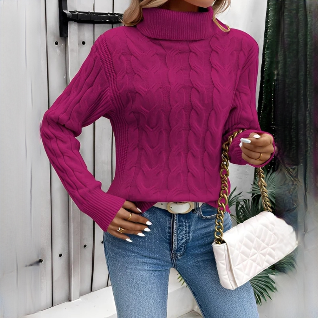 Amélie - Bequemer Pullover mit Rollkragen