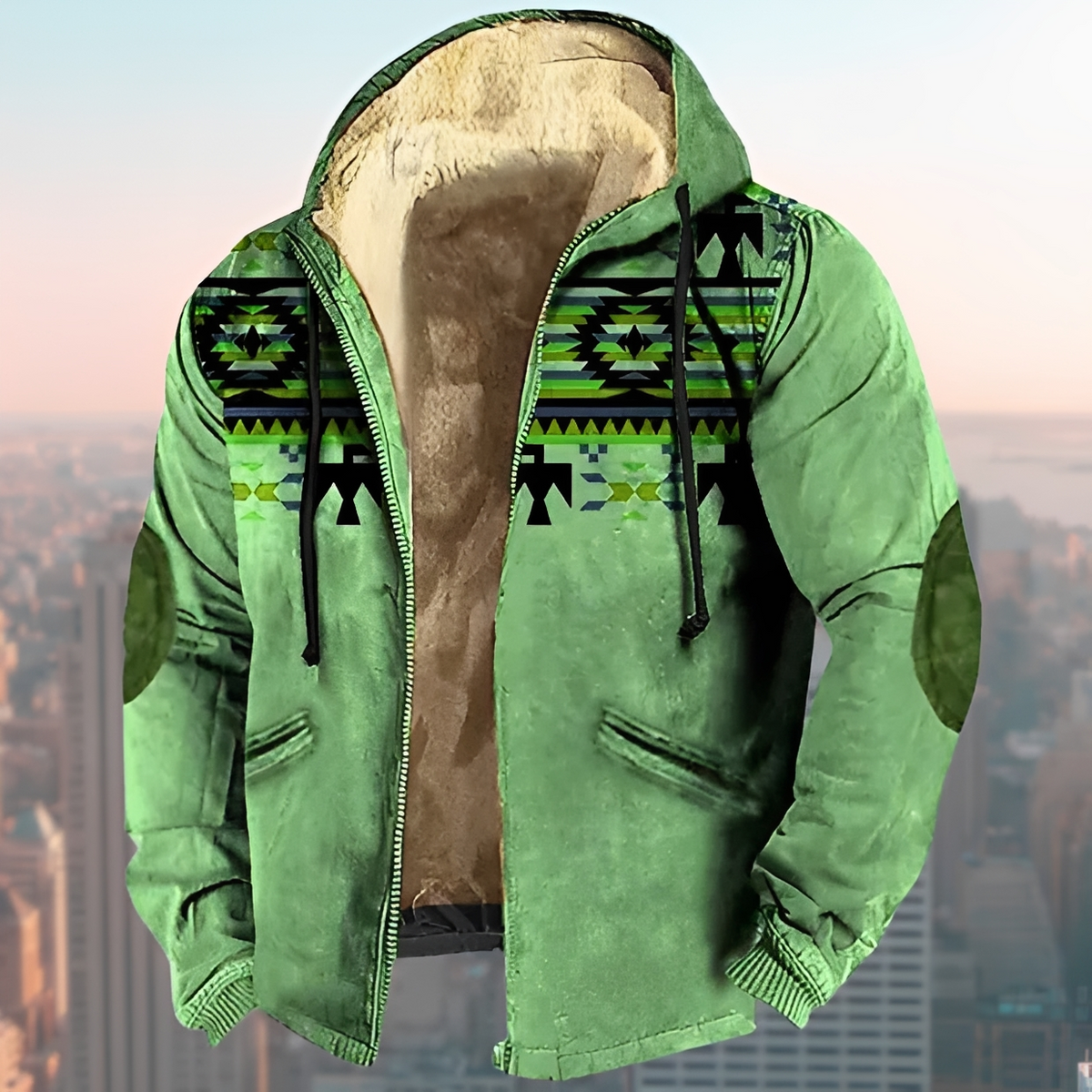 Laszlo - Retro-Kapuzenjacke