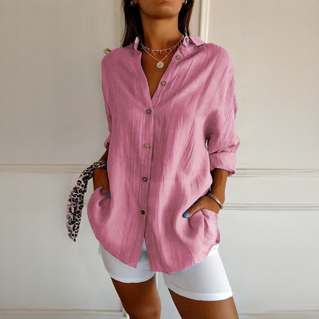 Xaelle - Modische Bluse mit Knöpfen