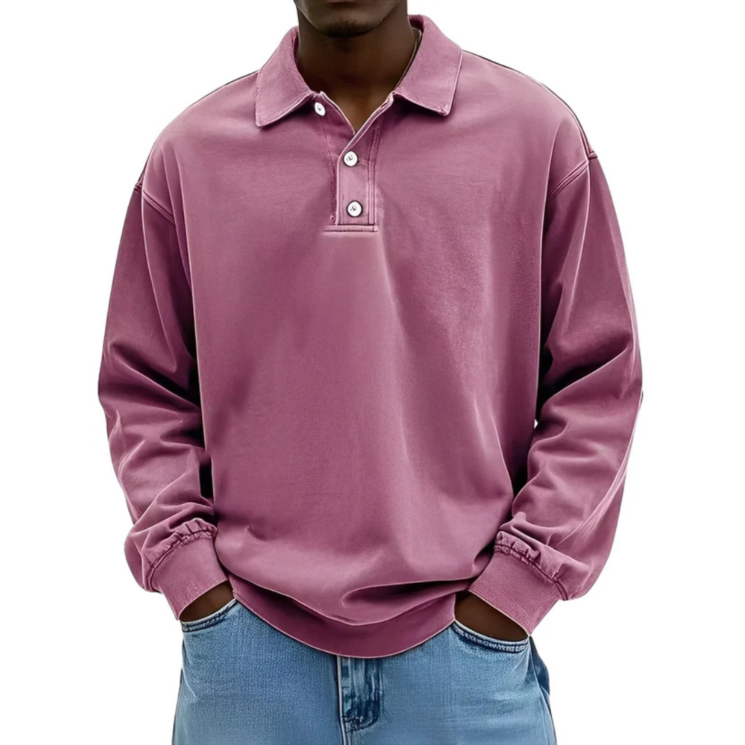 Clayton - Aktuelles Langarm-Poloshirt-Design