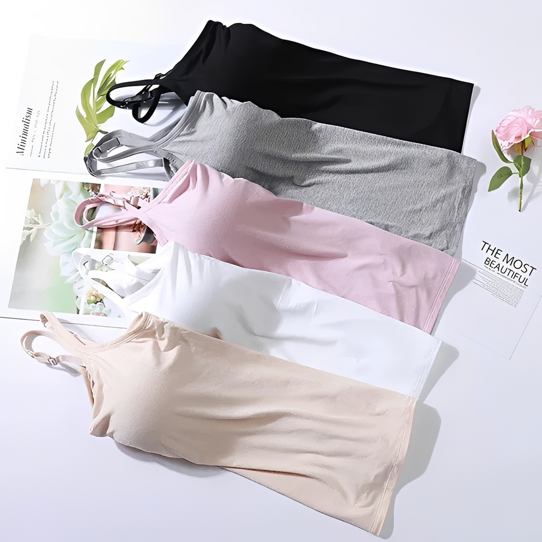 Selena - Schickes Top mit integriertem BH