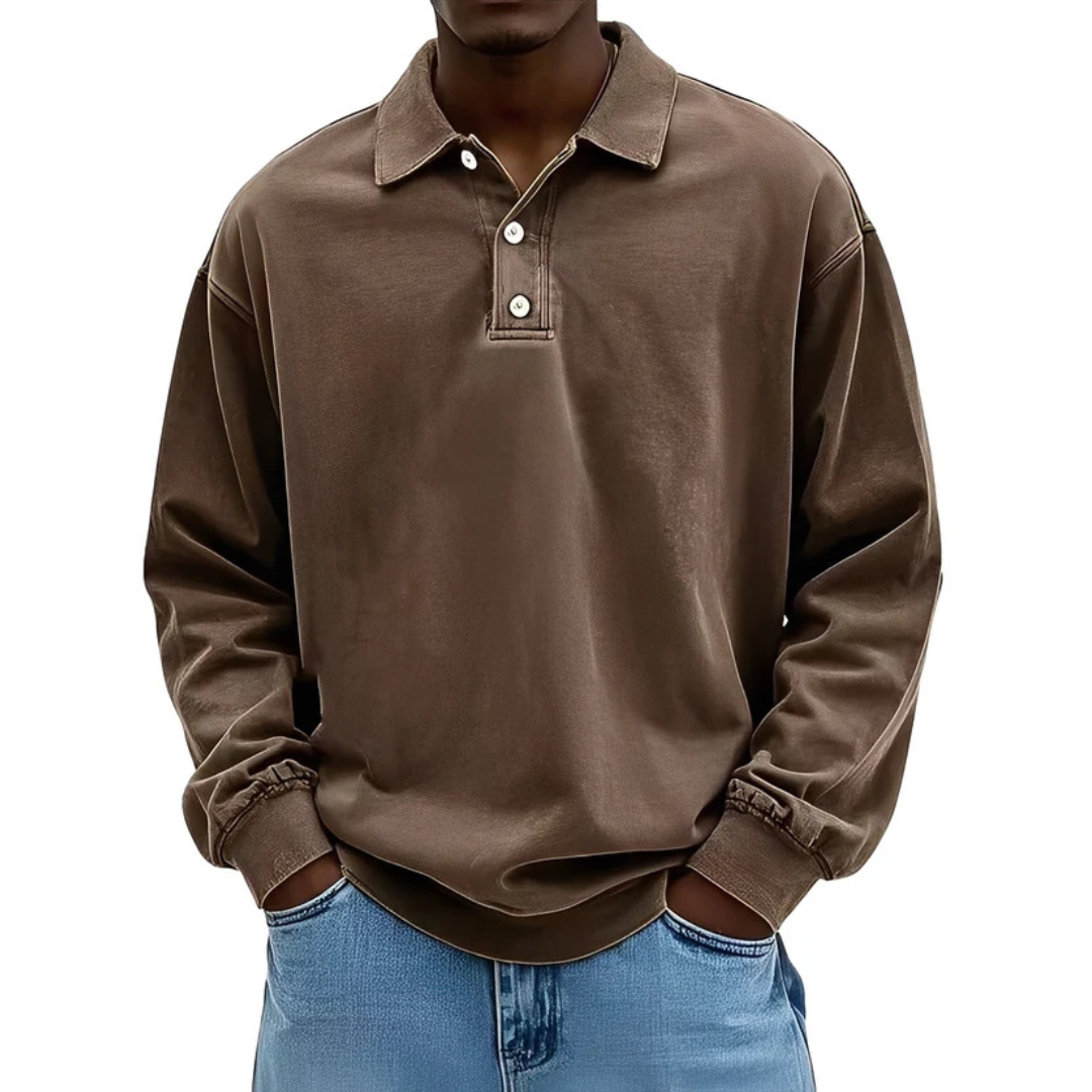 Clayton - Aktuelles Langarm-Poloshirt-Design