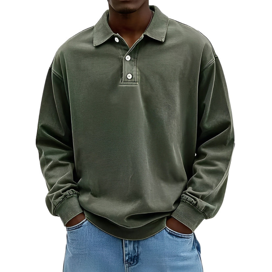 Clayton - Aktuelles Langarm-Poloshirt-Design