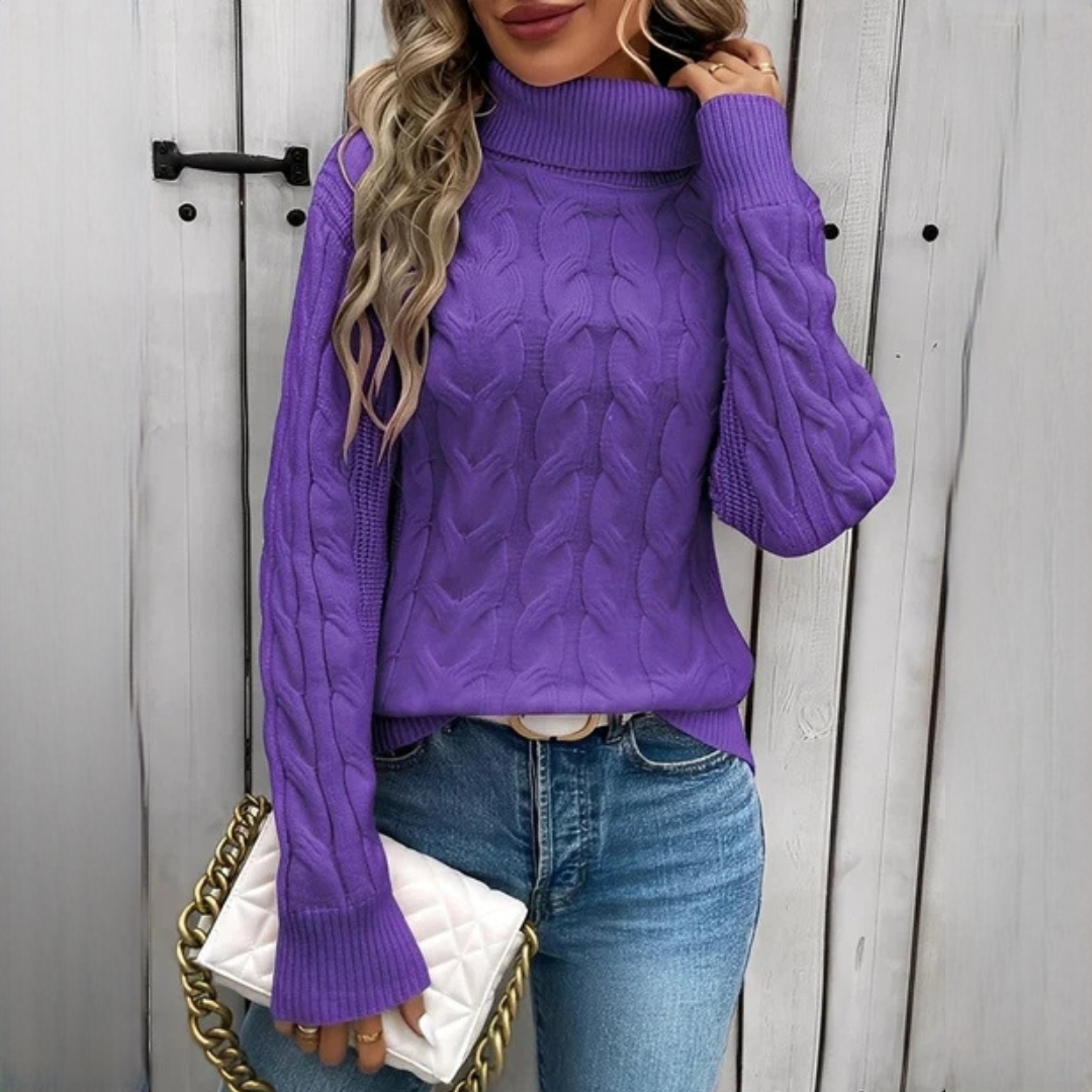 Amélie - Bequemer Pullover mit Rollkragen