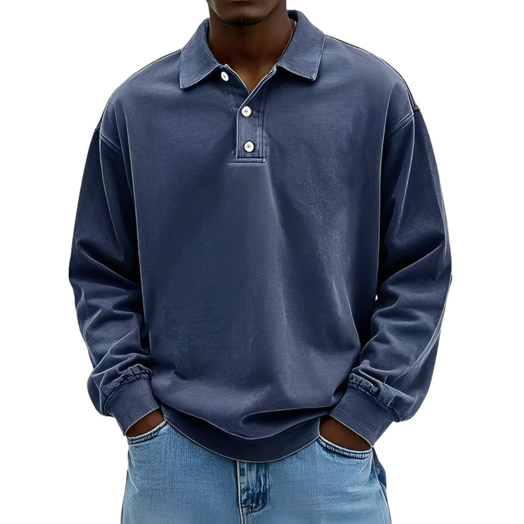 Clayton - Aktuelles Langarm-Poloshirt-Design