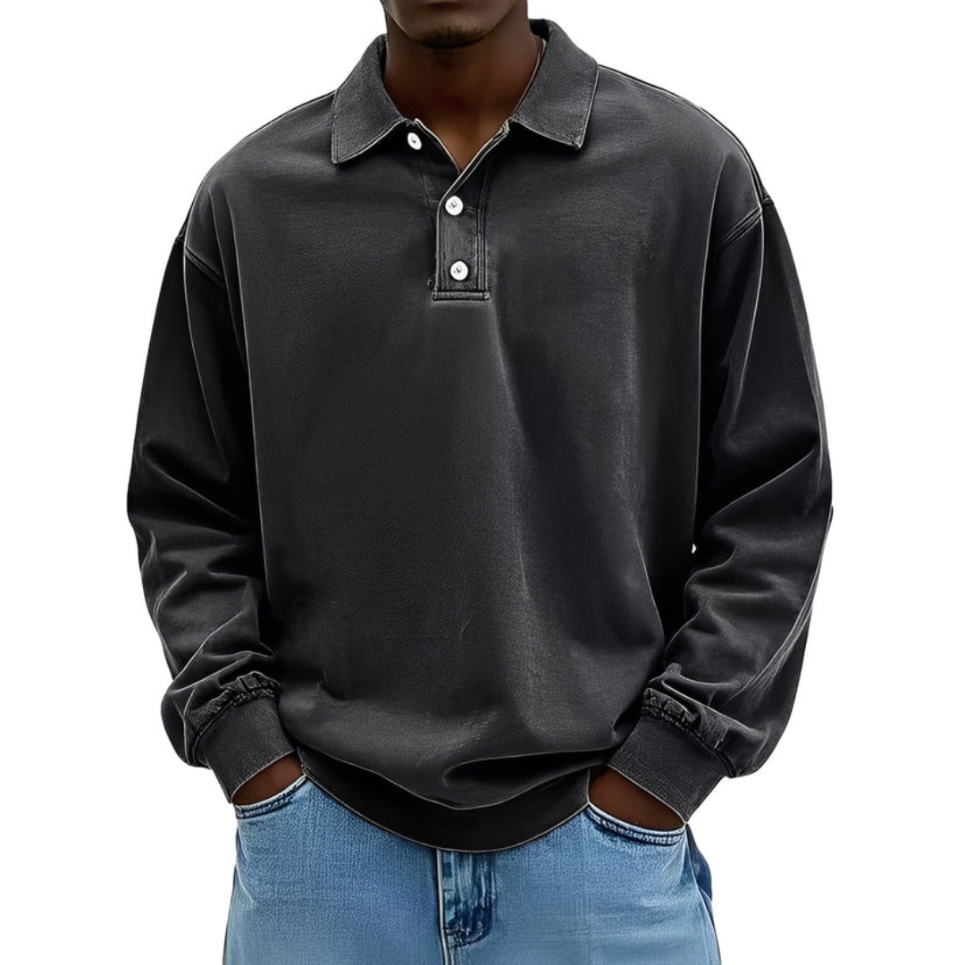 Clayton - Aktuelles Langarm-Poloshirt-Design