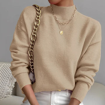 Roxana - Bequemer Pullover mit Stehkragen
