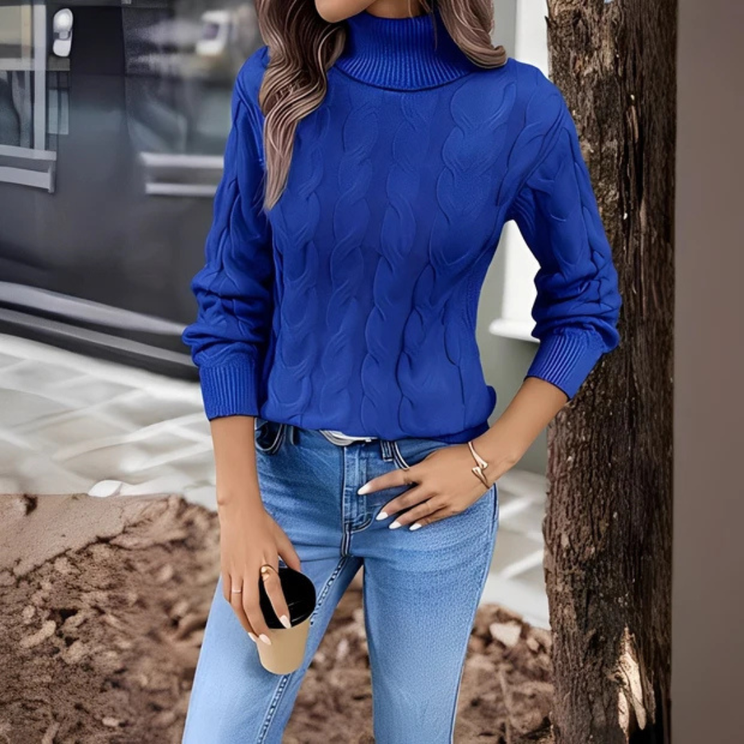 Amélie - Bequemer Pullover mit Rollkragen