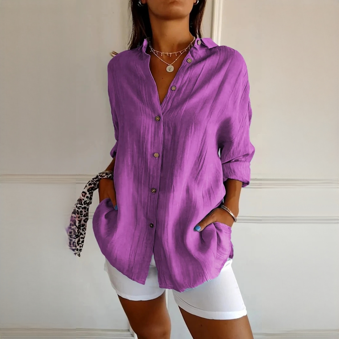 Xaelle - Modische Bluse mit Knöpfen
