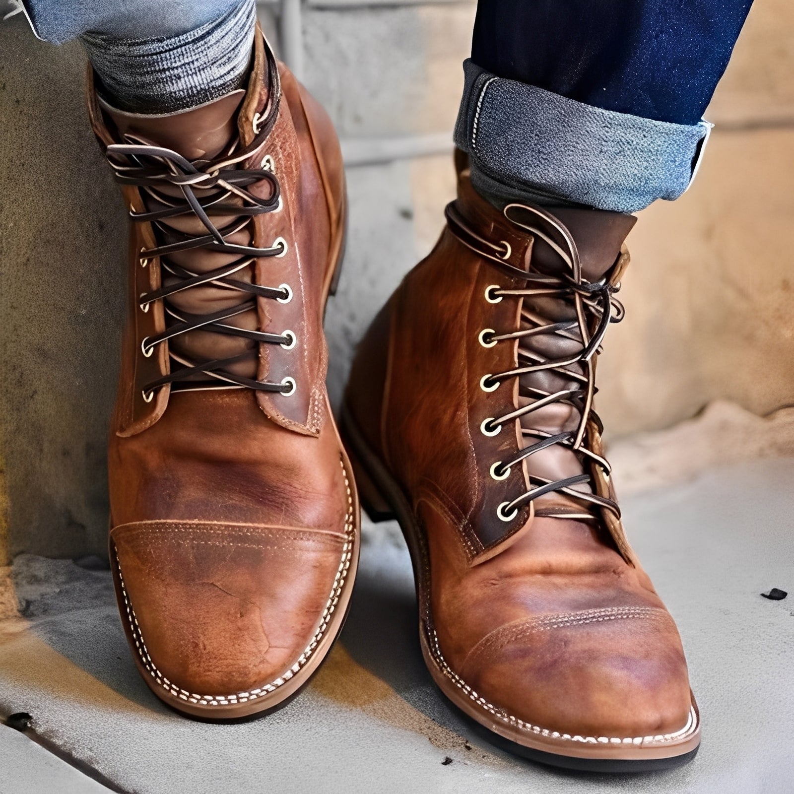 Garrick - Robuste Retro-Mode-Stiefel für Herren