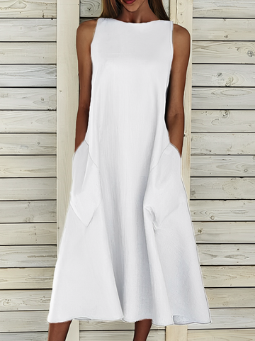 Amihan Kleid - Elegantes ärmelloses Damenkleid