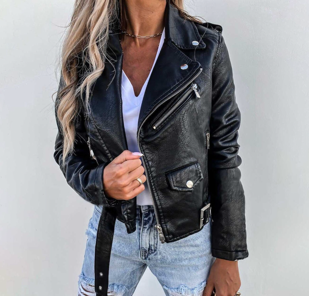 Ella - Elegante Damen Bikerjacke
