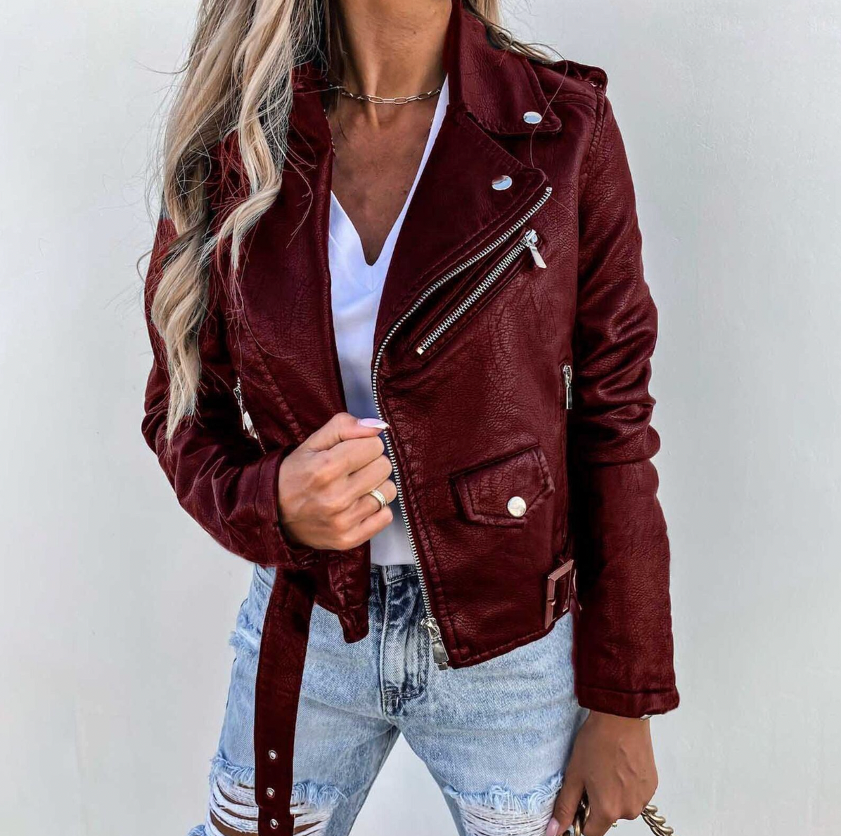 Ella - Elegante Damen Bikerjacke
