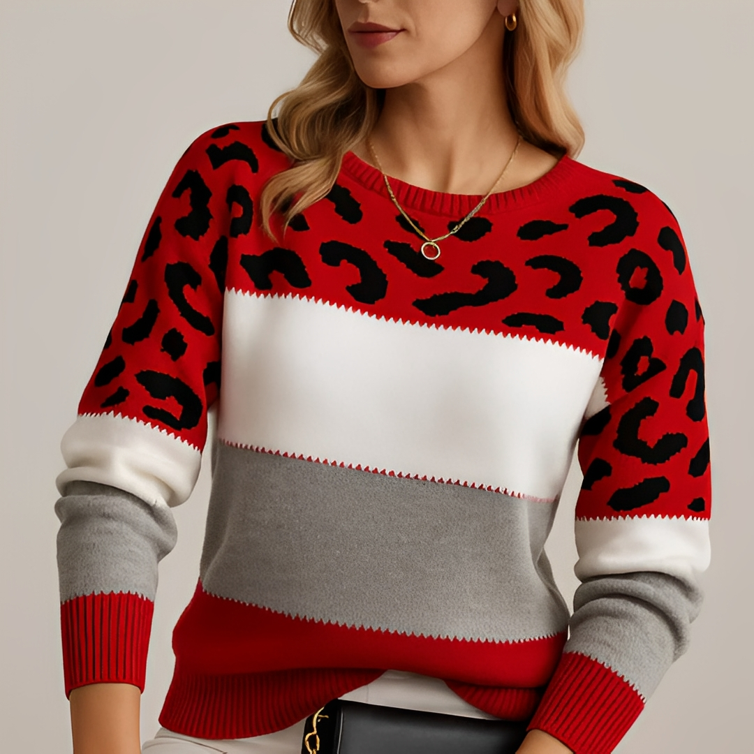 Raphaelle - Damenpullover mit markantem Muster