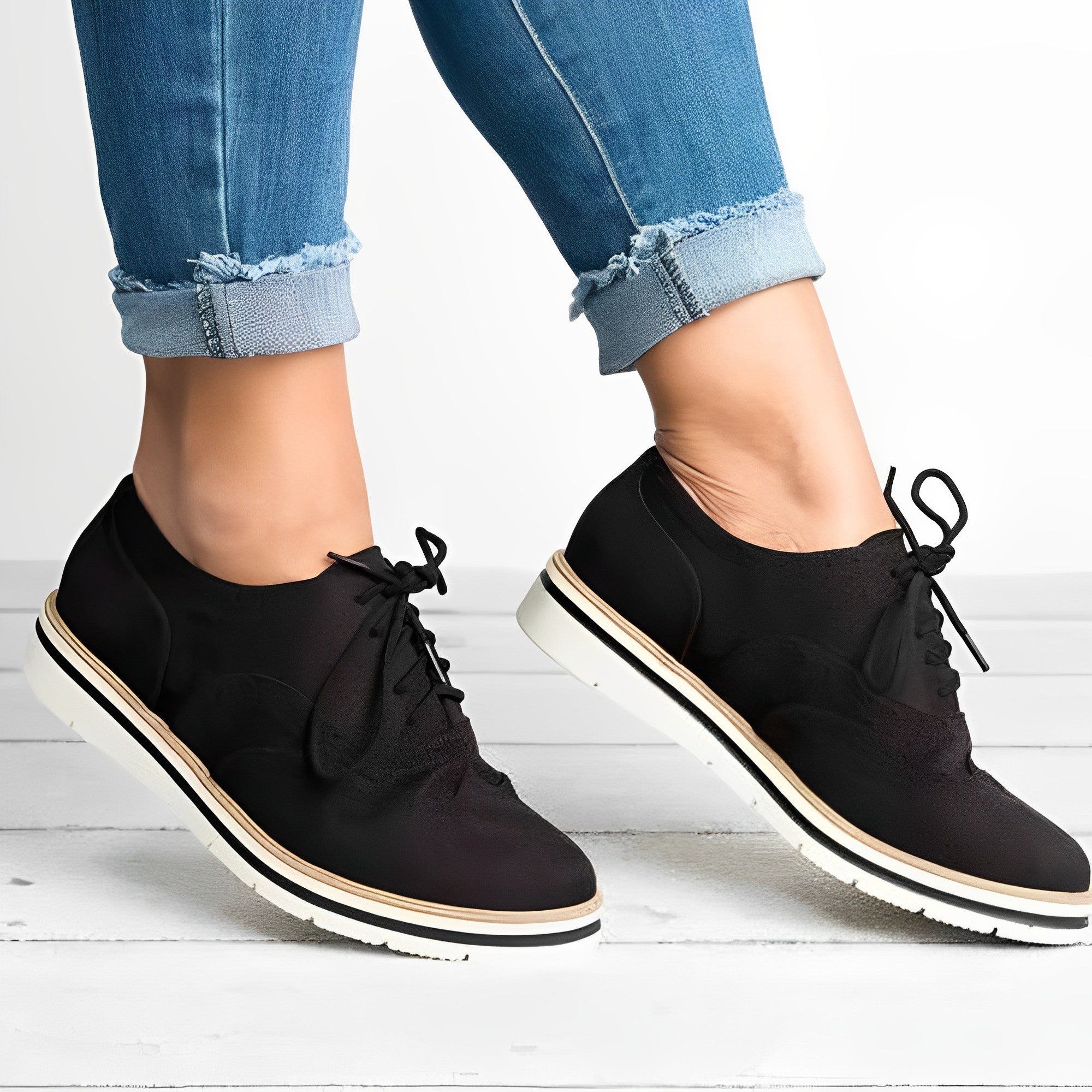 Sloane - Oxford Schnürschuhe mit Ausschnitt