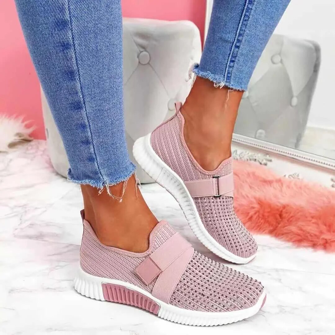 Damen Sneaker – Sportliche Klettverschluss-Sneaker für Freizeit & Alltag