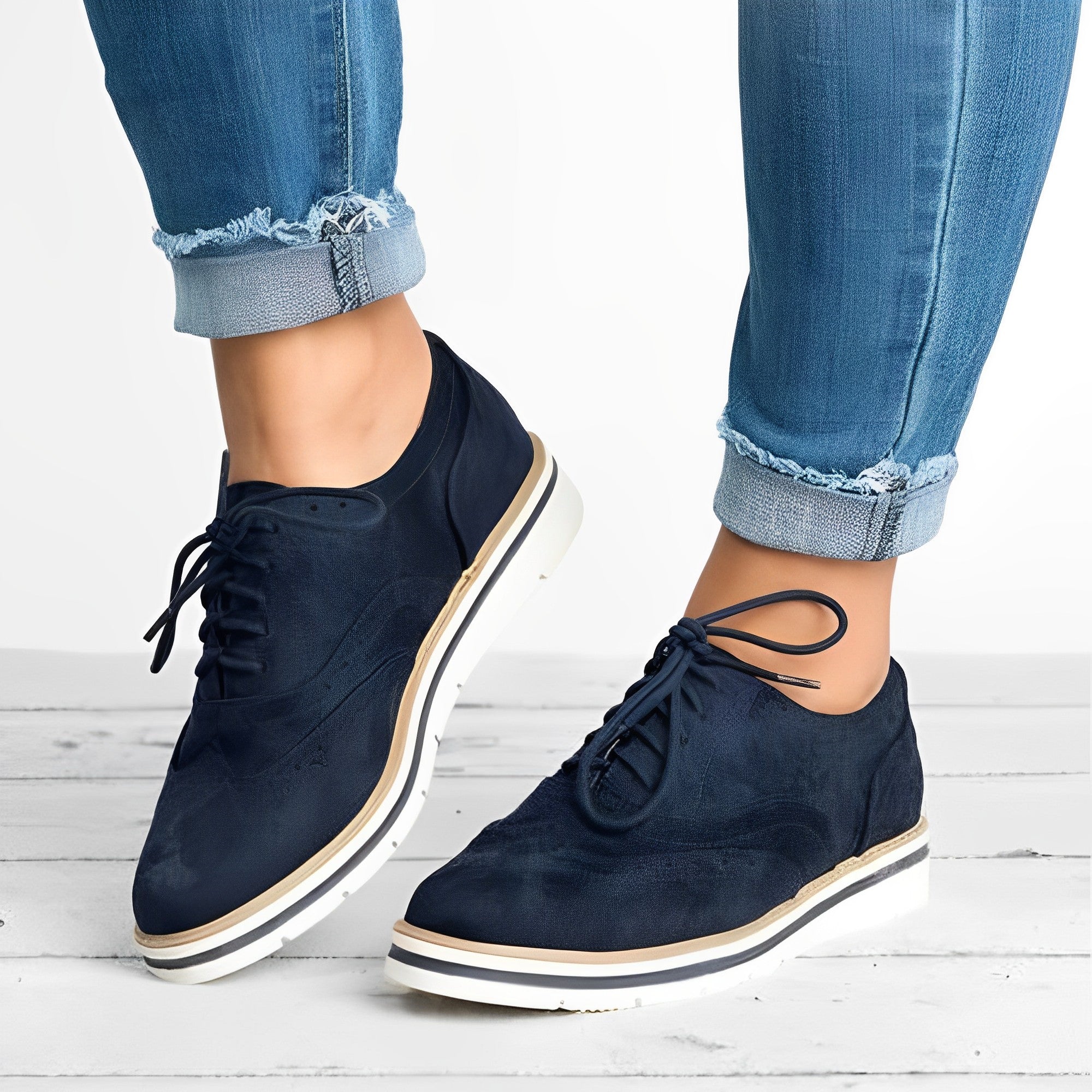 Sloane - Oxford Schnürschuhe mit Ausschnitt