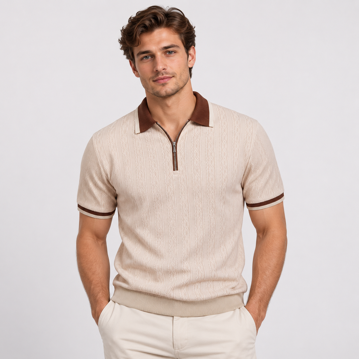 Bryn - Stylisches Zip-Poloshirt