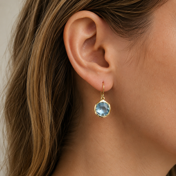 Azura – Vintage Ohrringe mit blauen Kristallen