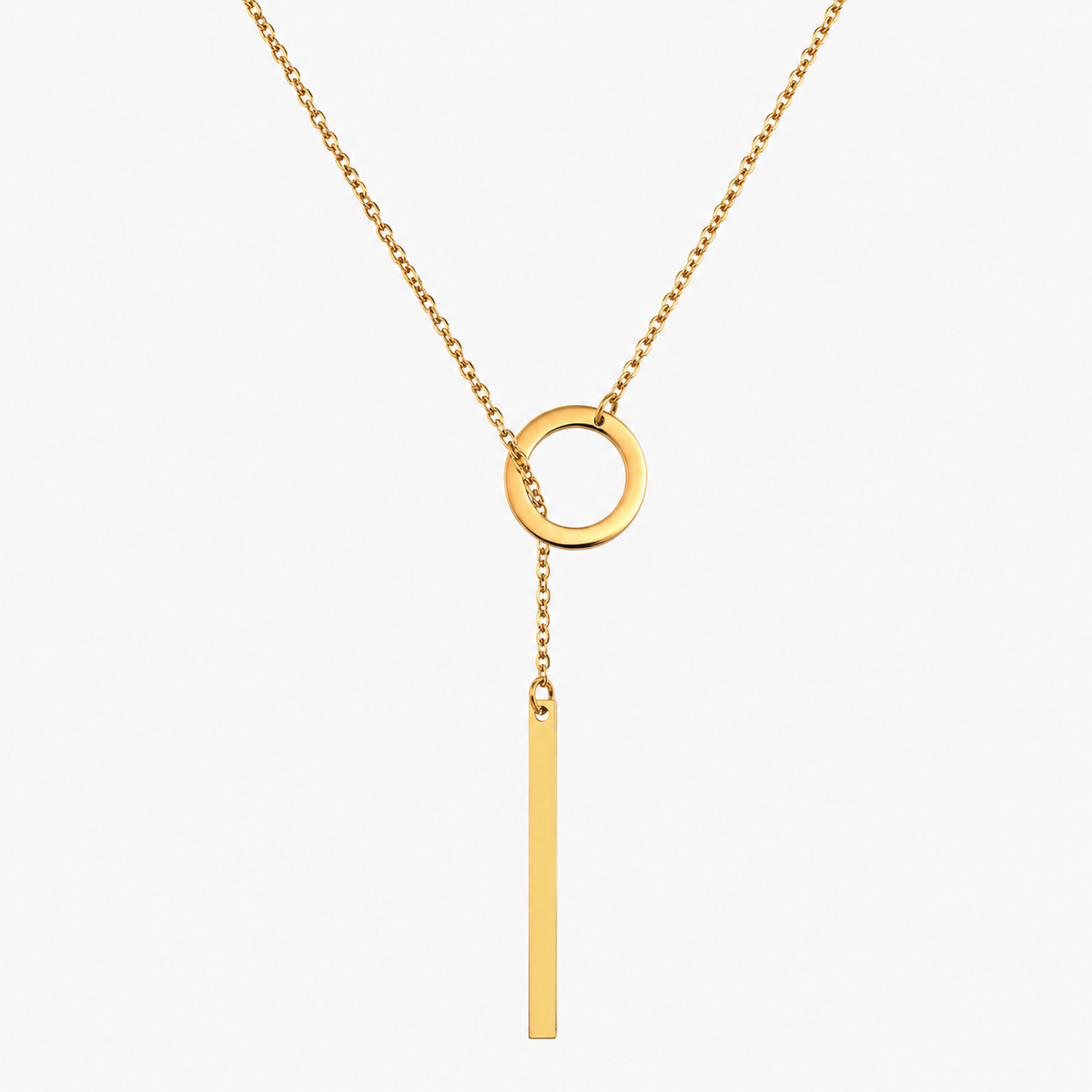 Blythe – Gold Lariat-Halskette mit Stab