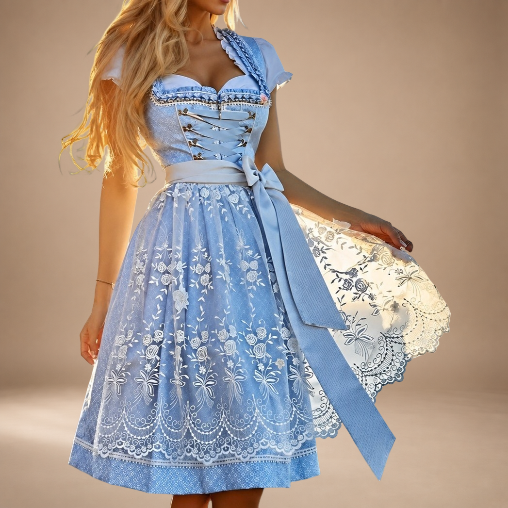 Kezia - Stilvolles traditionelles Oktoberfest-Kleid-Set (Futter nicht enthalten)