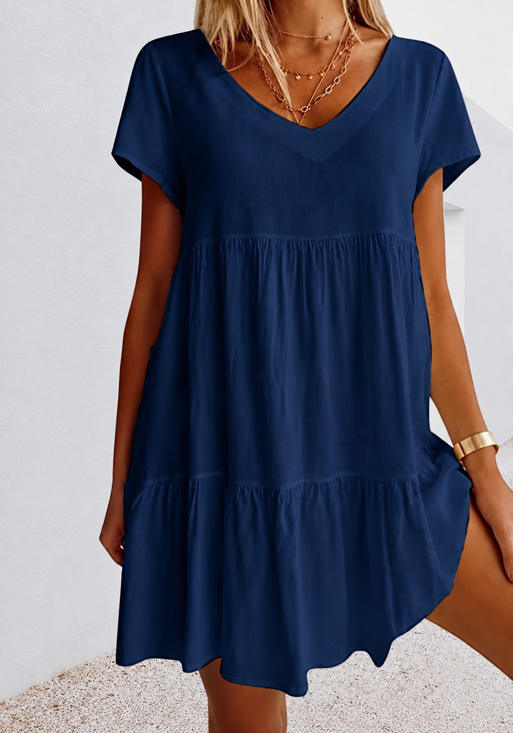 Cordelia - Angenehm zu tragendes, lockeres Minikleid