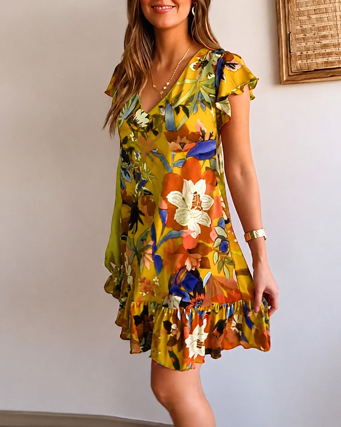 Katelyn - Elegantes Kleid mit Blumenmuster