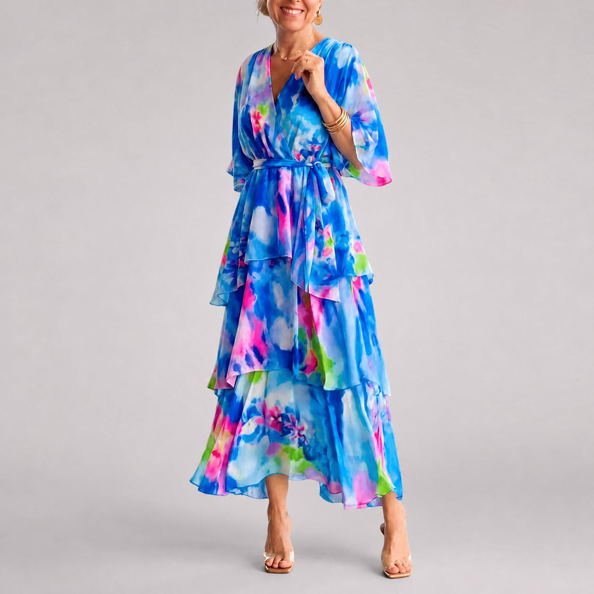 Denise - Elegantes Kleid mit mehreren Lagen