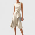 Stella - Elegantes ärmelloses Midikleid