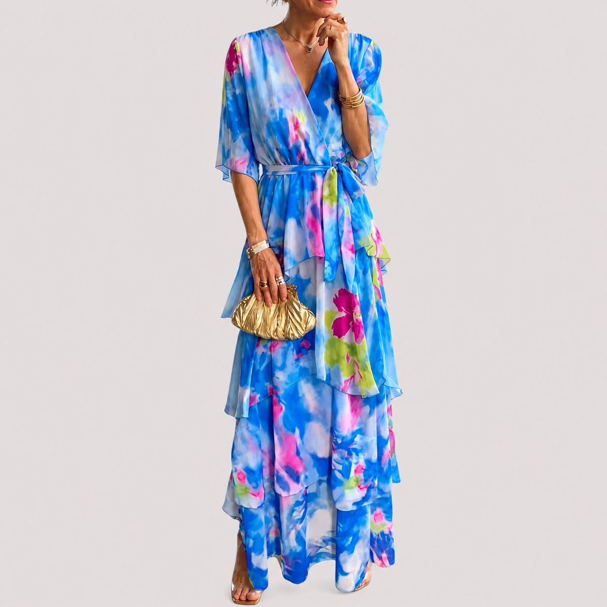 Denise - Elegantes Kleid mit mehreren Lagen